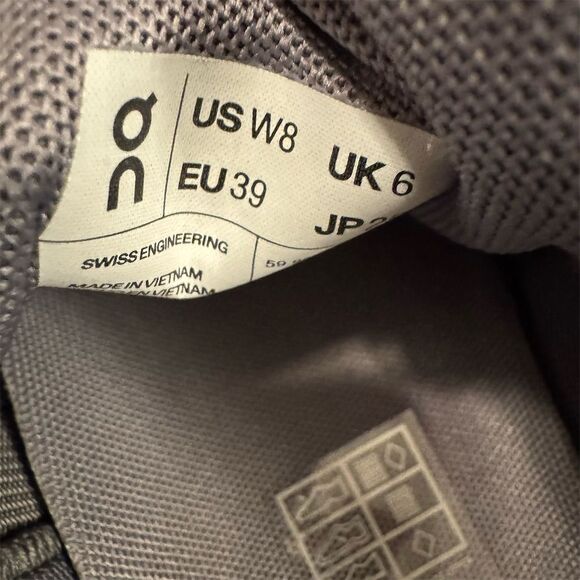 On Women's Cloud 5 Sneakers Grey/Pink Size 8 Shoes - Picture 2 of 10